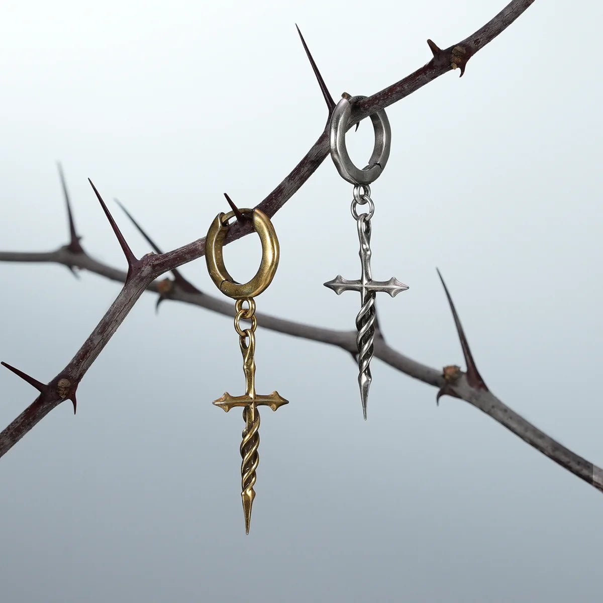 LONGINUS ASCENSION NAIL EARRINGS