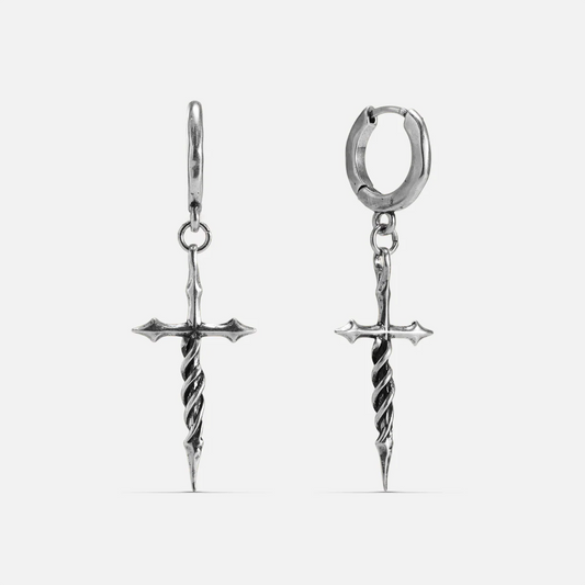 LONGINUS ASCENSION NAIL EARRINGS