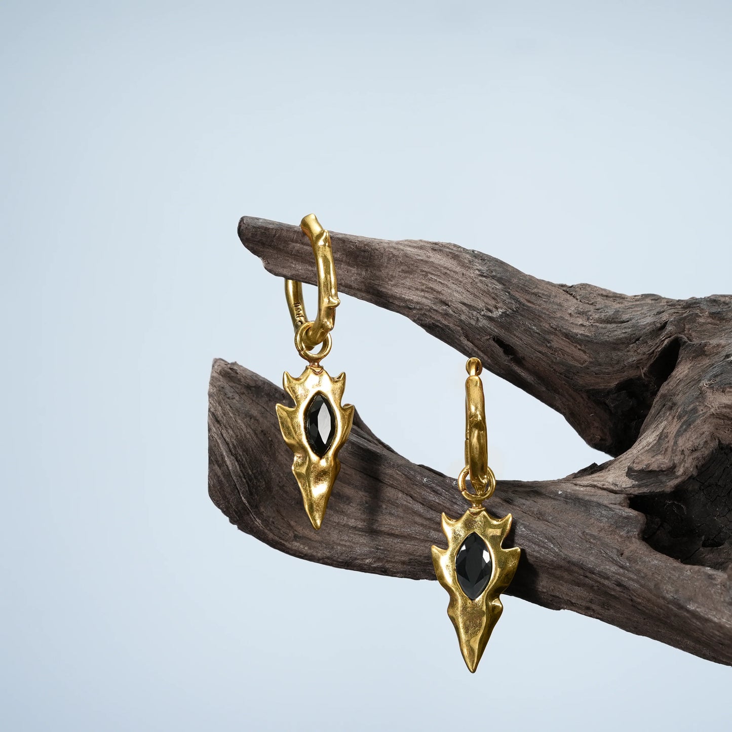 KNAPPED STONE EARRINGS